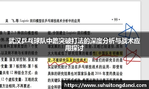 武汉乒乓球队中路突破打法的深度分析与战术应用探讨